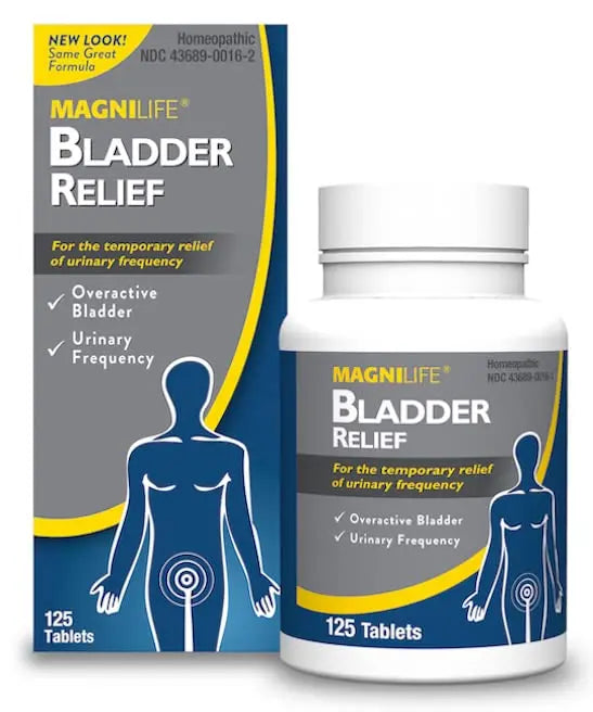 MagniLife Bladder Relief Tablets (125 Ct), Fast-Dissolving Homeopathic Support for Overactive Bladder, Leaks from Sneezing, Coughing or Movement, Daily Use Formula Safe for Men & Women MagniLife buy supplements canada
