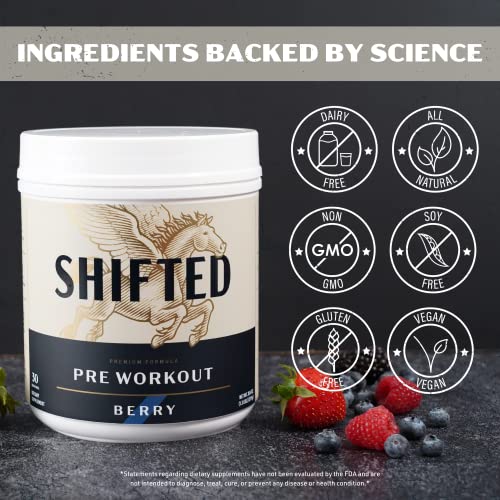 SHIFTED Premium Pre Workout Powder, Energy & Focus Supplement with Creatine Monohydrate SHIFTED buy supplements canada