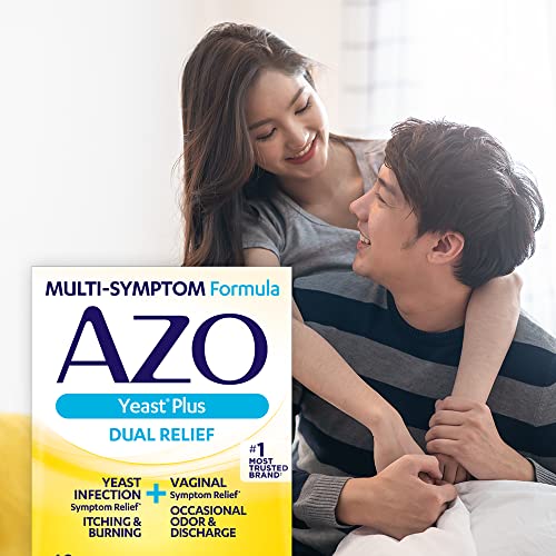 AZO Yeast Plus Dual Relief Tablets, Yeast Infection and Vaginal Symptom Relief, Relieves Itching & Burning AZO buy supplements canada