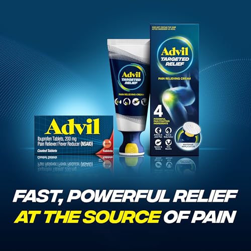 Advil Pain Reliever and Fever Reducer, Ibuprofen 200mg for Pain Relief - 24 Coated Tablets Advil buy supplements canada