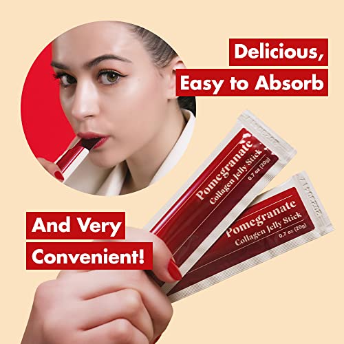 FRESHBELL Pomegranate Collagen Jelly Stick (20g x 30 sticks) Marine Collagen Peptide Freshbell buy supplements canada