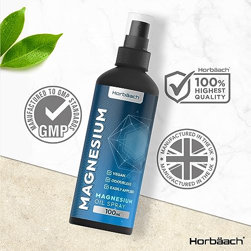 Magnesium Spray for Restless Legs, Muscles, Sleep | 100ml | Magnesium Chloride Oil Horbäach buy supplements canada