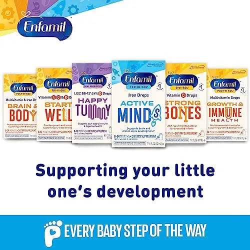 Enfamil Poly-Vi-Sol and Fer-in-Sol Iron Liquid Drop Multivitamin Supplements for Infants and Toddlers, 2x50 mL Dropper Bottle Enfamil Prenatals & Baby Vitamins buy supplements canada
