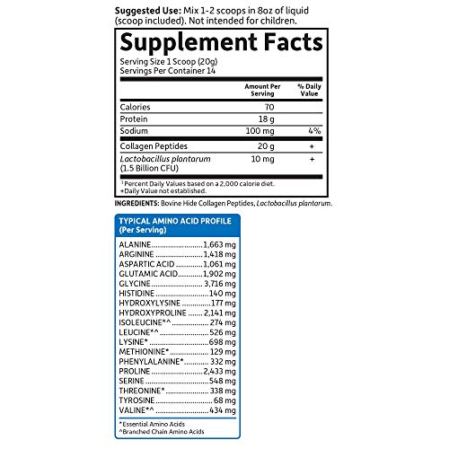 Garden of Life Grass Fed Collagen Peptides Powder – Unflavored, for Women Men Hair Garden of Life buy supplements canada