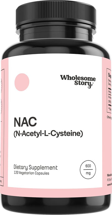 Wholesome Story NAC Supplement N Acetyl Cysteine 600 mg | Liver, Lung & Fertility Support | 120 Capsules | 120 Serving Supply Wholesome Story buy supplements canada