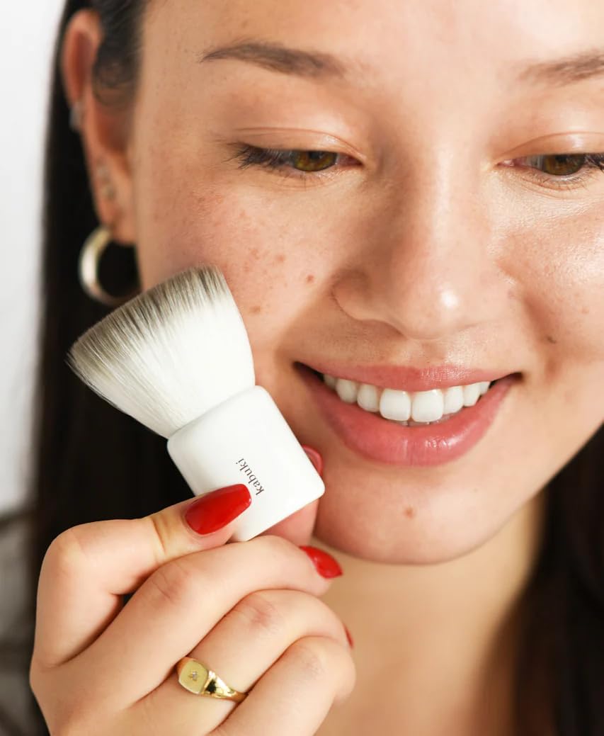 Ere Perez - Natural Eco Vegan Kabuki Makeup Brush | Multipurpose For Powder + Cream | Vegan Nylon Bristles, Cruelty-Free, Clean Beauty Ere Perez buy supplements canada