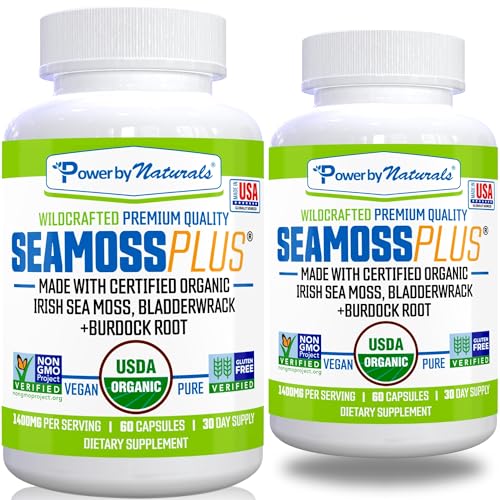 Power By Naturals Sea Moss Plus - USDA Certified Organic Wildcrafted Irish Seamoss Power By Naturals buy supplements canada