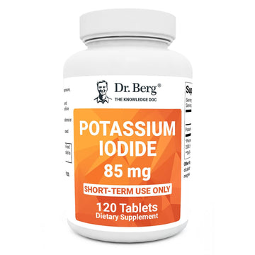 Dr. Berg's Incredible Potassium Iodide Tablets - Now 120 Tablets with a Smaller Easy Dr. Berg Nutritionals buy supplements canada