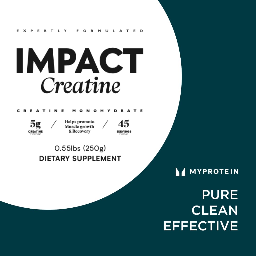 Myprotein Creatine Monohydrate Powder, 100 Servings (1.1lbs), Pure Unflavored Creatine Powder, Post/Pre Workout Supplement for All Sports & Exercises Myprotein buy supplements canada