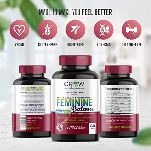 Feminine Balance Complex | Candida Support | Oregano & Caprylic Acid Blend grow vitamin buy supplements canada