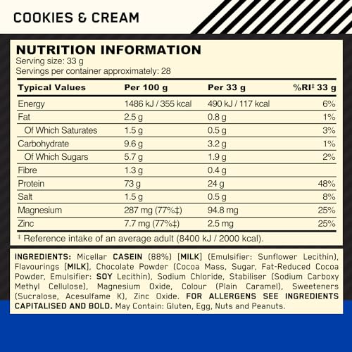Optimum Nutrition Gold Standard 100% Casein Slow Digesting Protein Powder with Zinc Optimum Nutrition buy supplements canada