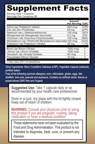 True Healing Naturals - True Minerals Supplement, Promotes Gut & Heart Health, 90 Vegetarian Capsules True Healing Naturals buy supplements canada