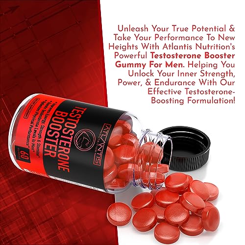 Testosterone Booster For Men Gummies - Enhances Strength & Stamina - Optimizes Physical Atlantis Nutrition buy supplements canada