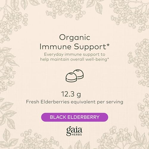 Gaia Herbs Black Elderberry (Sambucus Nigra) Extra Strength Gummies Gaia Herbs buy supplements canada