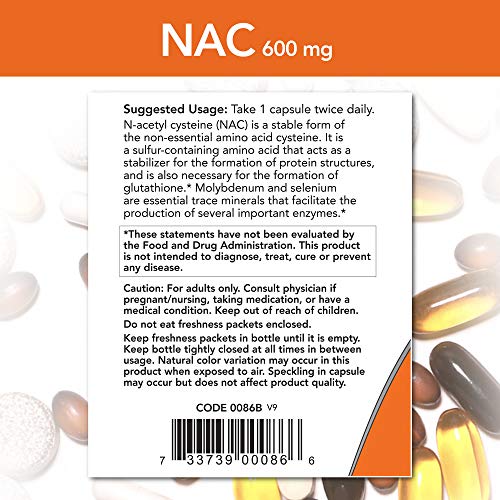 NOW Supplements, NAC (N-Acetyl Cysteine) 600 mg with Selenium & Molybdenum NOW buy supplements canada