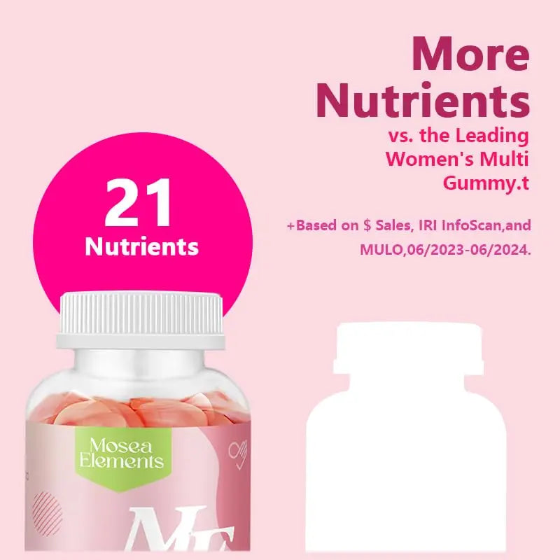 Methylated Multivitamin for Women Gummies，Inositol, Folate, Vitamins A C D3 E B12 K2, Herbal & Mineral Blend, Daily Vegan Gummy MOSEA ELEMENTS buy supplements canada
