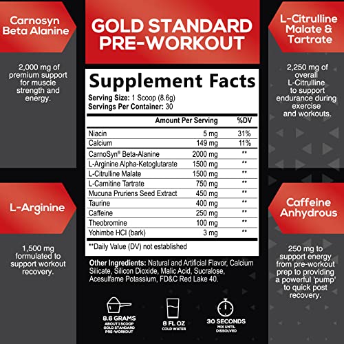 Pre-Workout Powder with Beta-Alanine & Caffeine for Energy, L-Citrulline & L-Arginine SILVERONYX buy supplements canada