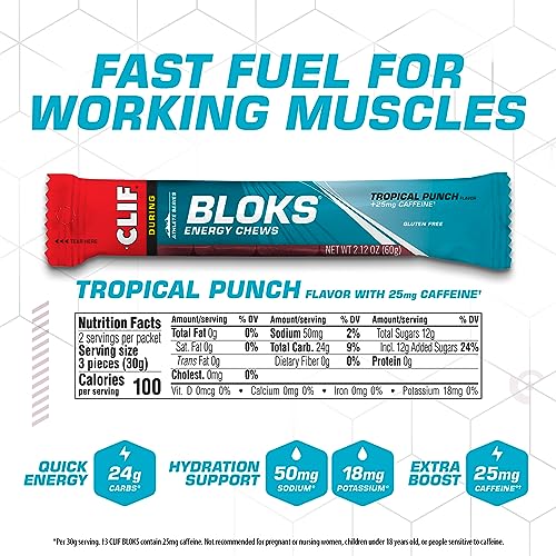 CLIF BLOKS - Energy Chews - Variety Pack - Non-GMO - Plant Based Clif Bar buy supplements canada