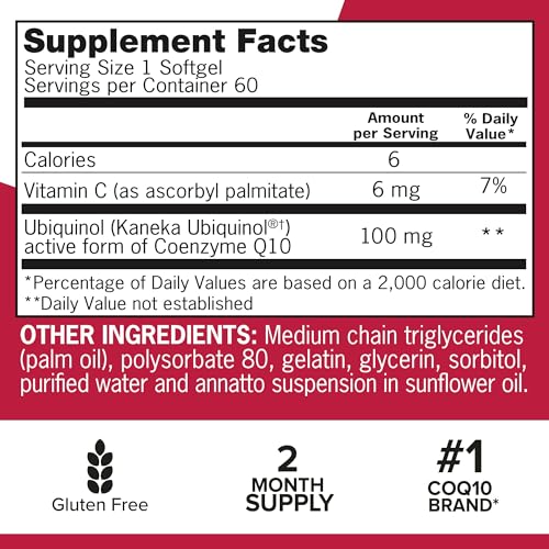Qunol Ubiquinol CoQ10 100mg Softgels, Qunol Mega Ubiquinol 100mg - Superior Absorpti Qunol buy supplements canada