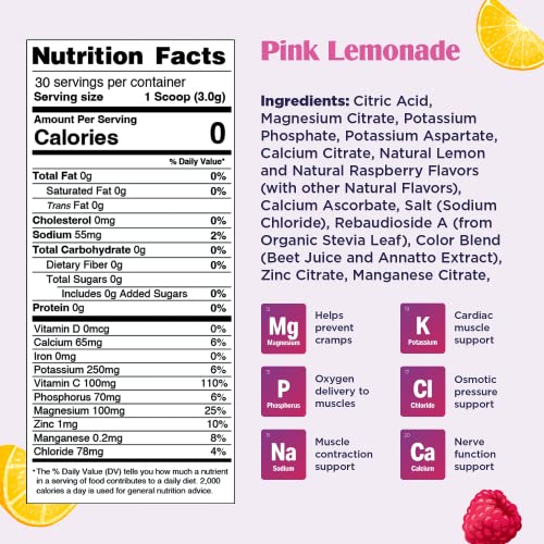 Ultima Replenisher Electrolyte Hydration Drink Mix, Pink Lemonade, 30 Serving Tub Ultima Replenisher buy supplements canada
