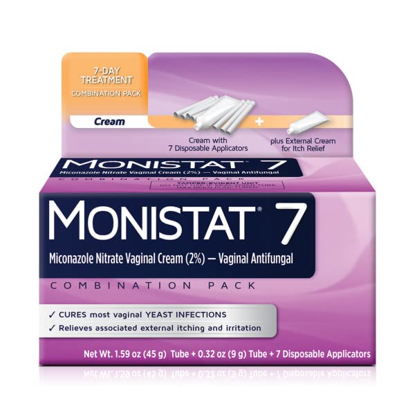 Monistat 7-Day Yeast Infection Treatment | Cream + External Itch Relief Cream | Pack of 2 Monistat buy supplements canada