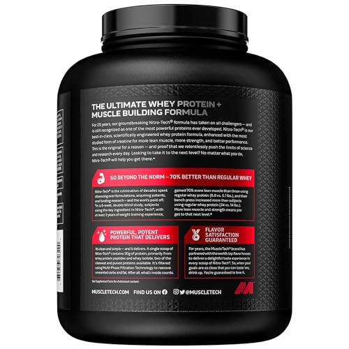 MuscleTech Whey Protein Powder | MuscleTech Nitro-Tech | Isolate & Peptides MuscleTech buy supplements canada