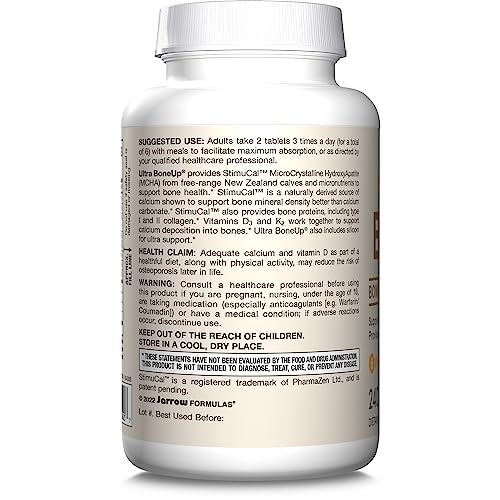 Jarrow Formulas® Ultra BoneUp®, Includes MK-7 and Silicon for Added Bone Support, 240 Bone Health Tablets Jarrow Formulas buy supplements canada