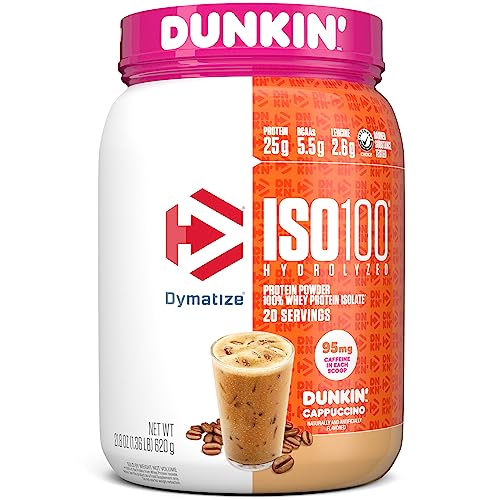 Dymatize ISO100 Hydrolyzed 100% Whey Isolate Protein Powder in Dunkin' Cappuccino Dymatize buy supplements canada