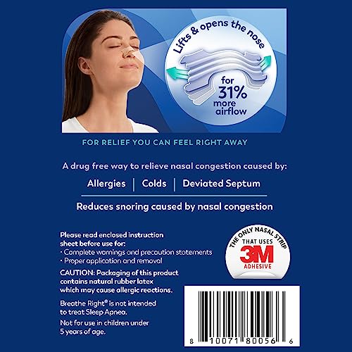 Breathe Right Nasal Strips | Extra Strength | Clear | For Sensitive Skin Breathe Right buy supplements canada