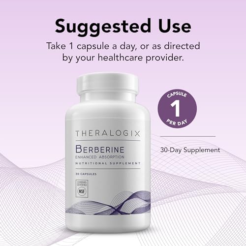Theralogix Berberine Enhanced Absorption - 30-Day Supply - Made with Berberine Theralogix buy supplements canada