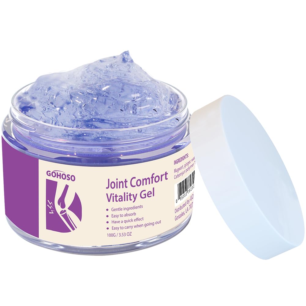 Joint Purple Gel, Cooling Massage Cream with Turmeric for Back, Neck, Joints & Muscles – Hydrating Gel for Active Lifestyles ENVISHA buy supplements canada