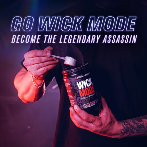 Jacked Factory X John Wick - Wick Mode Pre Workout Powder - Intense Energy, Battle-Rea Jacked Factory buy supplements canada