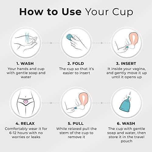 CareCup Menstrual Cups - Set of 2 Reusable Period Cups - Premium Design with Soft Carecup buy supplements canada