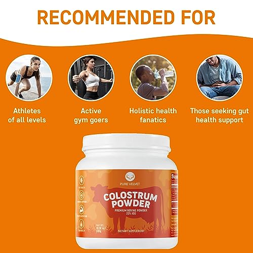 Pure Velvet Colostrum Powder for Gut Health, Bloating, Hair Growth, Immune Support Pure Velvet buy supplements canada