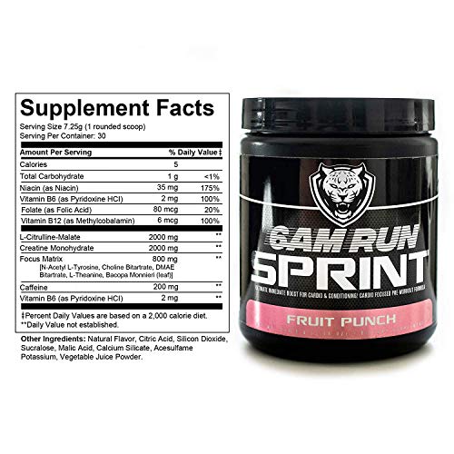 6AM Run Sprint - Pre Workout Powder for Instant Energy Boost for Cardio and Focus 6AM Run buy supplements canada