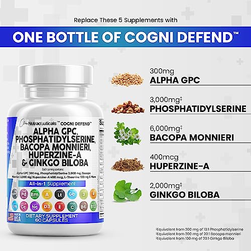 Alpha GPC Choline 300mg Phosphatidylserine 3000mg Bacopa Monnieri Clean Nutraceuticals buy supplements canada