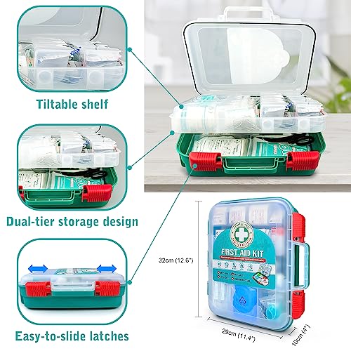 General Medi 420 Pieces Professional First Aid Kit - HardCase First Aid Box - Contains General Medi buy supplements canada
