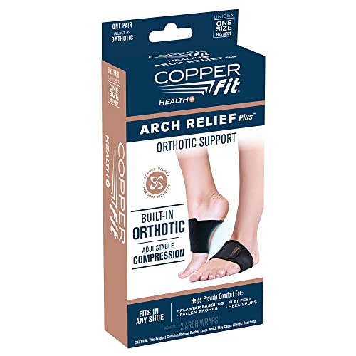 Copper Fit Health Unisex Arch Relief Plus with Built-In Orthotic (Pack of 12) Copper Fit buy supplements canada