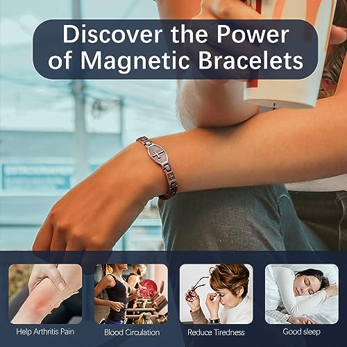 Jecanori Copper Bracelets for Women,Classic Magnetic Copper Bracelet,Valentine's Day Jecanori buy supplements canada