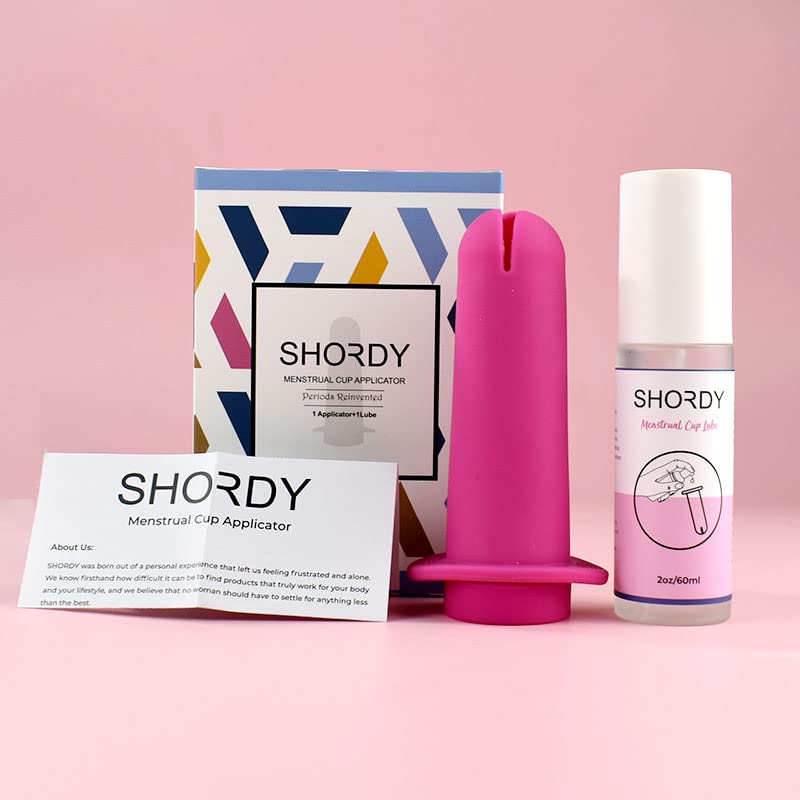 SHORDY Applicator Tool for Menstrual Cups for Easy Insertion with Lube Gel, Reusable Period Cup SHORDY buy supplements canada