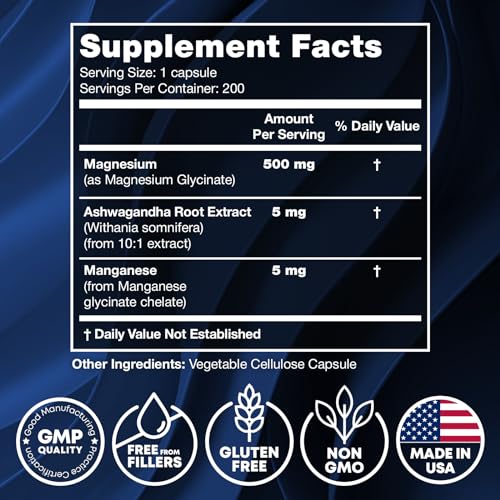 Magnesium Glycinate 500MG - Magnesium for Sleep - High Absorption Chelated Magnesiu JOYLI Nutrition buy supplements canada