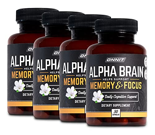 ONNIT Alpha Brain (120ct) - Over 1 Million Bottles Sold - Premium Nootropic Brain Sup ONNIT buy supplements canada