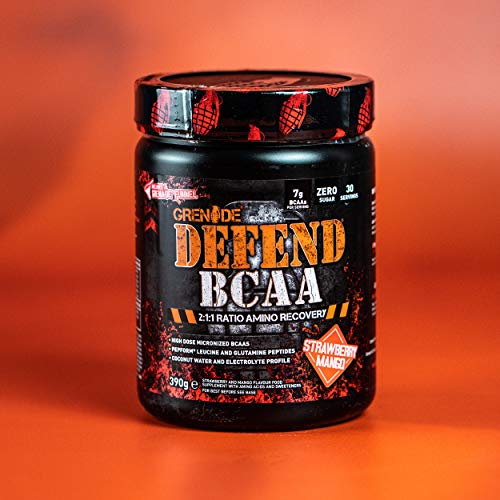 Grenade Defend BCAA Powder, Strawberry Mango, 390 g (7 g BCAA's Per Serving Grenade buy supplements canada