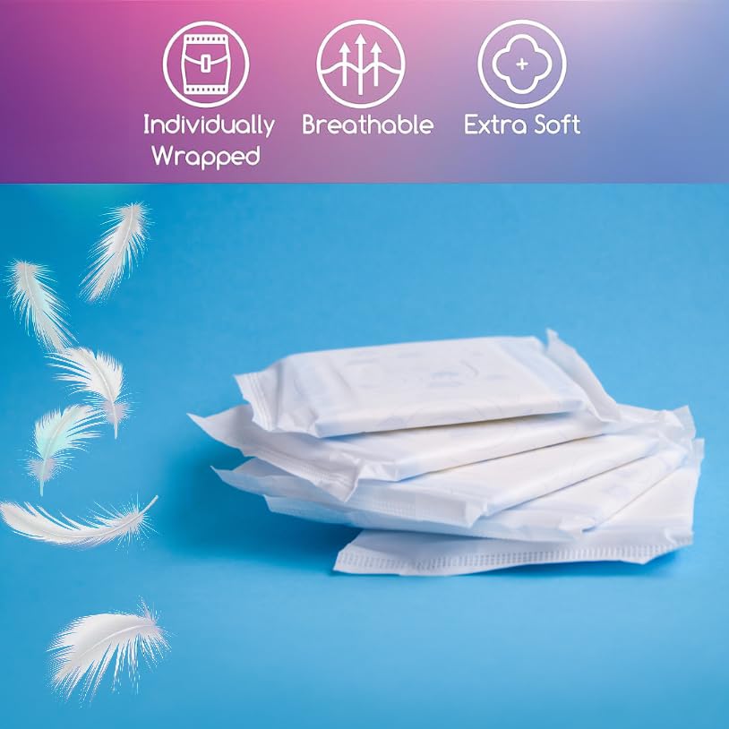 100 Bulk Pads with Wings Individually Wrapped for Women Homeless, Postpartum, Hospitals Trail maker buy supplements canada