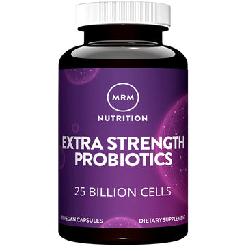 MRM Nutrition Extra Strength Probiotics - Supports Intestinal, GI, & Immune Health for Women & Men, Prebiotic, Probiotic, & Postbiotic Supplement, 25 Billion Cells & 16 Strains, Vegan - 30 Servings MRM buy supplements canada
