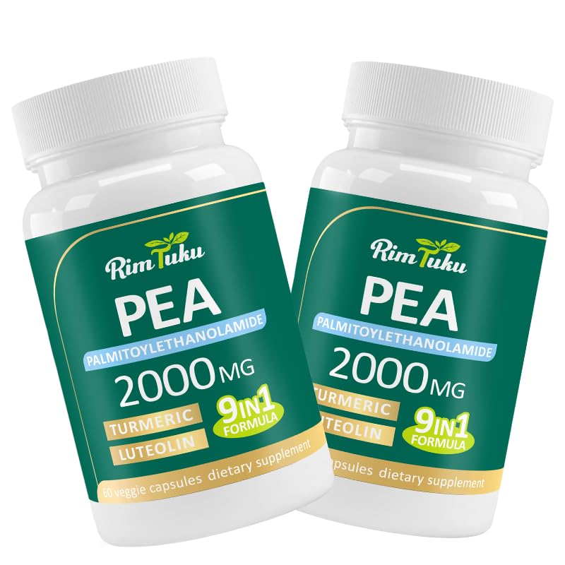 Liposomal Palmitoylethanolamide 2000MG + Luteolin 200MG + Turmeric 200MG & Fisetin 100MG, Micronized Pea 99% Highly Purified Enhanced Absorption Pea Supplement, 120 Capsules RimTuku buy supplements canada