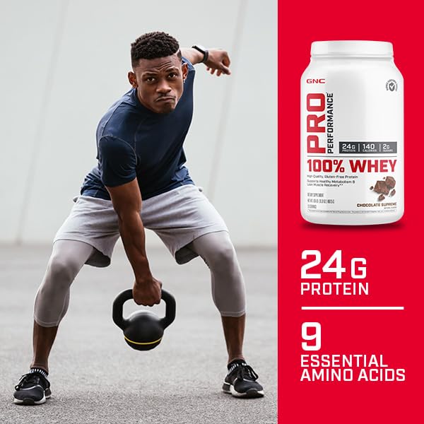 GNC Pro Performance 100% Whey Protein Powder - Chocolate Supreme, 25 Servings GNC buy supplements canada
