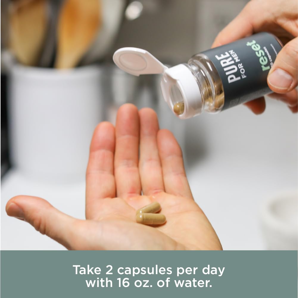 Pure for Men Detox Supplement, Reset | Promotes Digestive & Gut Health Pure for Men buy supplements canada