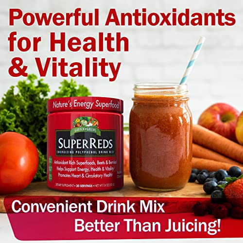 Garden Greens Super Reds Energizing Polyphenol Superfoods, Antioxidants, Powder Drink Garden Greens buy supplements canada